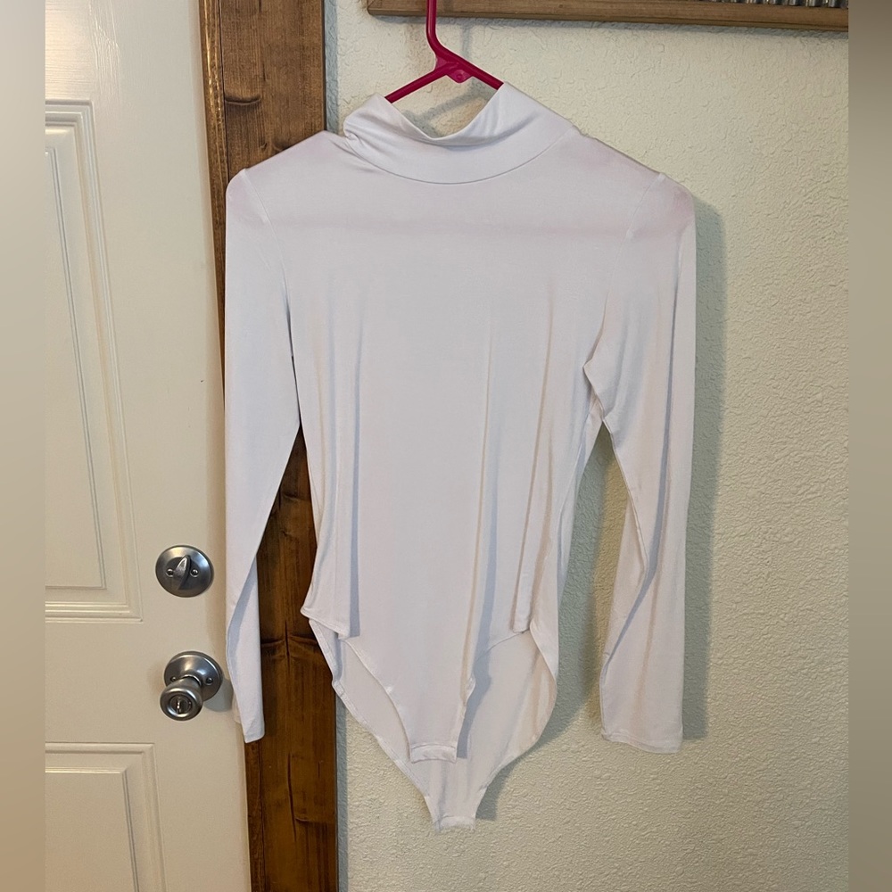 White Turtleneck Bodysuit